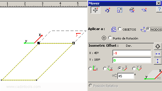Mover todos los nodos seleccionados